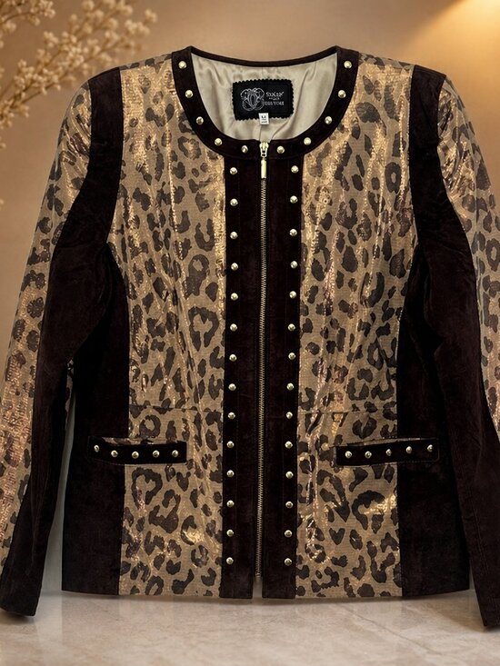 Sharif Jackets & Blazers - Sharif Sueded Leather Jacket Size Large EUC